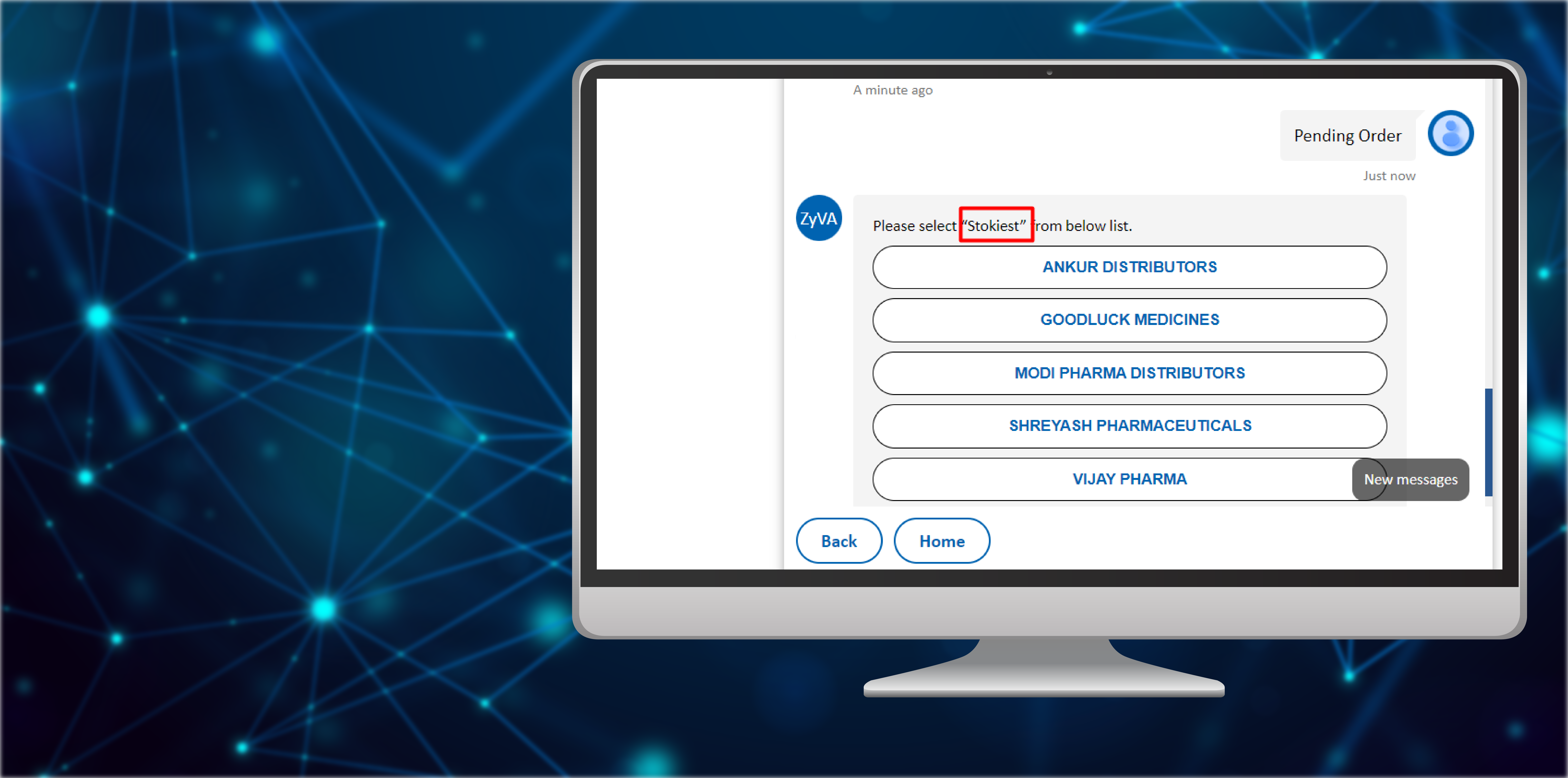 Zydus Chatbot (ZyVA) - screen 2